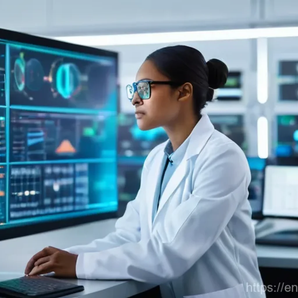 물리학 공부를 시작하는 방법 - **Prompt:** A diverse, intelligent female physicist in her early 30s, wearing a crisp white lab coat...