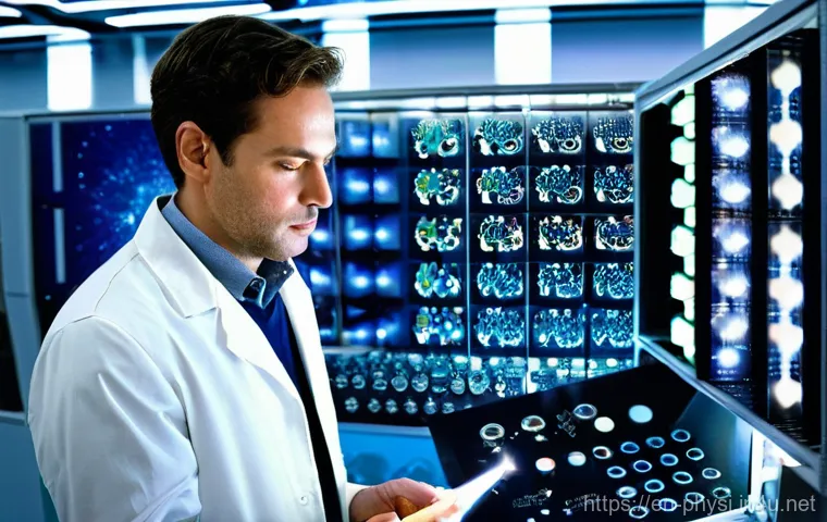 물리학자의 업무사례 분석 - **Prompt:** A vivid, inspiring image depicting a team of two diverse physicists—one male and one fem...