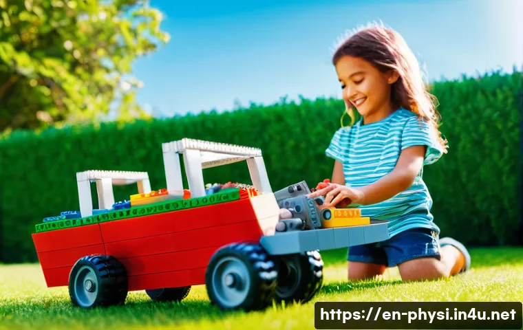 물리학자와 STEM 교육 - **Prompt 1: Playful Backyard Physics Discovery**
    "A bright, sunny backyard scene. A curious 7-ye...